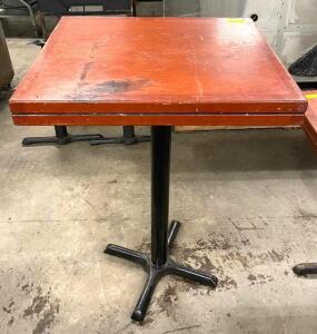 30" DROP LEAF WOODEN PUB TABLE