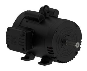 DESCRIPTION: (1) MOTOR BRAND/MODEL: WEG/10016488 INFORMATION: BLACK/SINGLE-PHASE/HP: 5 RETAIL$: 682 QTY: 1