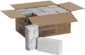 DESCRIPTION: (1) PACK OF (125) PREMINUM MULTIFOLD TOWELS BRAND/MODEL: GEORGIA-PACIFIC/21000 INFORMATION: 2-PLY/WHITE/2000-COUNT RETAIL$: 63.87 PER PK