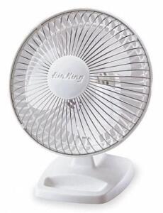 DESCRIPTION: (1) COMPACT FAN BRAND/MODEL: AIR KING/9146 INFORMATION: NON-OSCILLATING/2-SPEED RETAIL$: 26.69 SIZE: 9-3/8"H X 7-3/4"W QTY: 1