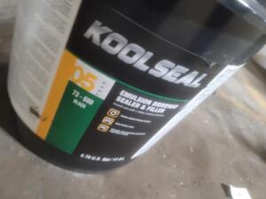 DESCRIPTION: (1) EMULSION DRIVEWAY SEALER AND FILLER BRAND/MODEL: KOOL SEAL #73-600 INFORMATION: BLACK RETAIL$: $200.00 EA SIZE: 5 GALLON QTY: 1