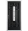 36 IN. X 80 IN. PROVIDENCE CENTER ARCH RIGHT-HAND INSWING PAINTED SMOOTH FIBERGLASS PREHUNG FRONT DOOR W/ BRICKMOLD - 11