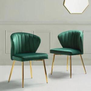 (2) - ESMUND 20'' WIDE TUFTED VELVET SIDE CHAIRS