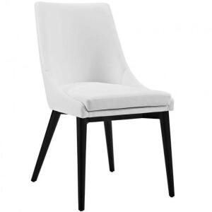 VISCOUNT WHITE VINYL DINING CHAIR