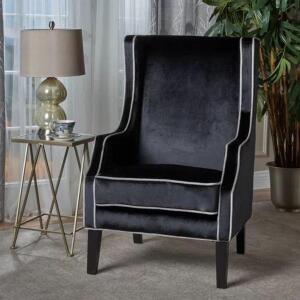 DOWLAND 31'' WIDE VELVET WINGBACK CHAIR