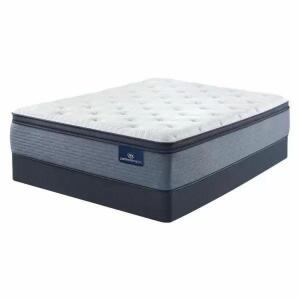 SERTA PERFECT SLEEPER PILLOW TOP PLUSH MATTRESS WITH BOX SPRING