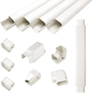 GUYAAC 3"�W 15FT L AIR CONDITIONER DECORATIVE PVC LINE COVER KIT�FOR MINI SPLIT AIR CONDITIONERS AND HEAT PUMPS