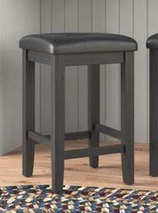 24.25" BLACK DIAMONDBACK COUNTER AND BAR STOOL