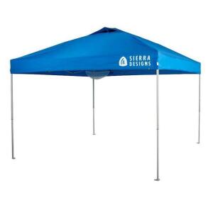 10'X10' EASY UP ONE-PUSH POP UP CANOPY WITH SHADE WALL