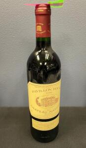 DESCRIPTION: 1996 Pavillon Rouge RETAIL PRICE: $325.00 SIZE: 750 ML QTY: 1