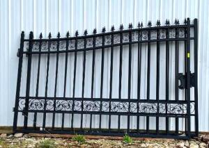 DESCRIPTION: (2) 9' DECORATIVE SWING GATE QTY: 1