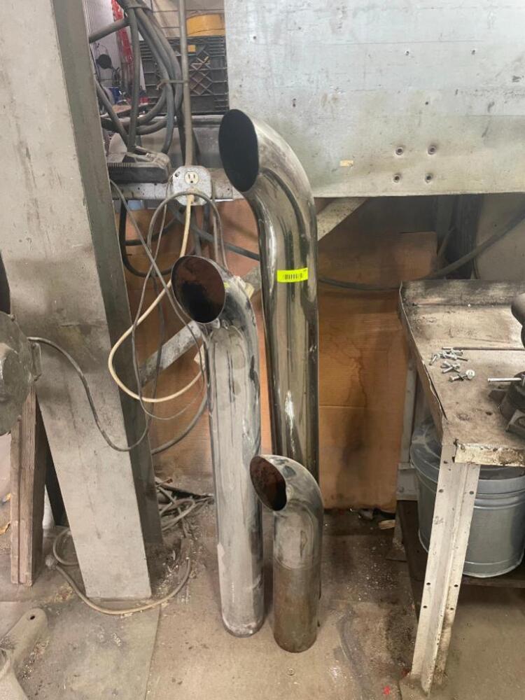 DESCRIPTION (3) CHROME EXHAUST PIPES QTY 3 2