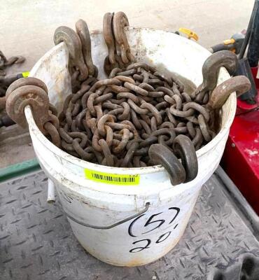 DESCRIPTION: (5) 20' HIGH STREGNTH TOW CHAIN QTY: 5