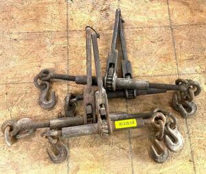 DESCRIPTION: (4) RATCHET CHAIN BINDERS QTY: 4