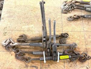 DESCRIPTION: (4) RATCHET CHAIN BINDERS QTY: 4