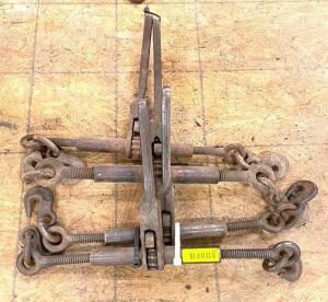 DESCRIPTION: (4) RATCHET CHAIN BINDERS QTY: 4