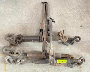 DESCRIPTION: (4) RATCHET CHAIN BINDERS QTY: 4