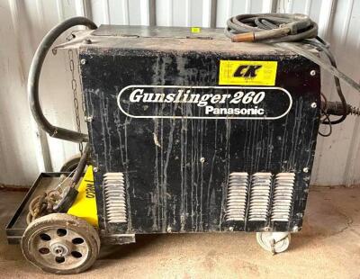 DESCRIPTION: PANASONIC GUNSLINGER 260 MIG/ STICK WELDER BRAND/MODEL: PANASONIC YD-260AS1 QTY: 1