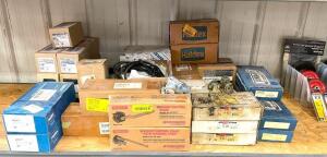 DESCRIPTION: CONTENTS OF SHELF (ASSORTED TRAILER PARTS AND HARDWARES AS SHOWN) QTY: 1