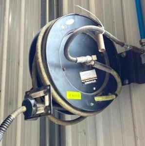 DESCRIPTION: RETRACTABLE HOSE REEL W/ 50FT AIR HOSE QTY: 1