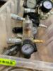 DESCRIPTION: ASSORTED PRESSURE GAUGES AND REGULATORS WITH AIR HOSE QTY: 1 - 3