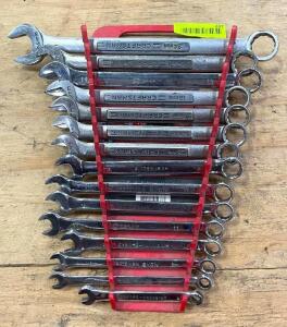 DESCRIPTION: COMBINATION WRENCH SET SIZE: SEE PHOTOS FOR SIZES QTY: 1