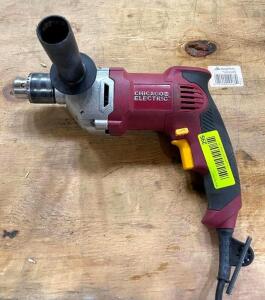 DESCRIPTION: 1/2" HEAVY DUTY ELECTRIC DRILL BRAND/MODEL: CHICAGO ELECTRIC 61741 QTY: 1