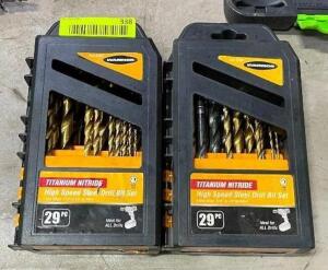 DESCRIPTION: (2) PARTIAL DRILL BIT CASES WITH CONTENTS INFORMATION: SEE PHOTOS FOR MORE DETAIL QTY: 1