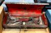 DESCRIPTION: METAL TOOL BOX WITH ASSORTED TOOLS AS SHOWN QTY: 1 - 2