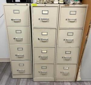 DESCRIPTION: (3) 4-DRAWER FILING CABINETS QTY: 3