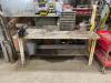 DESCRIPTION: 72" X 29" METAL WORKBENCH W/ MOUNTED VISE QTY: 1 - 2