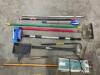 DESCRIPTION: ASSORTED HAND TOOLS AND CLEANING TOOLS AS SHOWN QTY: 1 - 2