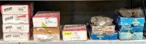 DESCRIPTION: (14) - PC. UNIVERSAL JOINT SET BRAND / MODEL: ASSORTED LOCATION: SHELVING UNIT #1 THIS LOT IS: SOLD BY THE PIECE QTY: 14