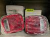 DESCRIPTION: (4) - INCANDESCENT RED/CLEAR TAIL LAMPS LOCATION: SHELVING UNIT #1 THIS LOT IS: SOLD BY THE PIECE QTY: 4 - 2