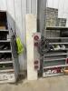 DESCRIPTION: GARAGE DOOR PANEL WITH DOCK SAFETY LIGHTS AND ELECTRICAL CORD ADDITIONAL INFORMATION: SOLD AS SET. LOCATION: SHELVING UNIT #2 THIS LOT IS - 3