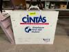 DESCRIPTION: CINTAS WALL MOUNTED FIRST AID CABINET LOCATION: WOOD TABLE / TIRE RACK AREA THIS LOT IS: ONE MONEY QTY: 1 - 2