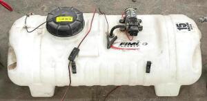 DESCRIPTION: 15 GAL. / 100 PSI FIMCO SPRAYER WITH 15 FT. HOSE BRAND / MODEL: FIMCO RETAIL PRICE: 255 ADDITIONAL INFORMATION: GOOD USED CONDITION. LOCA