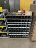 DESCRIPTION: 42" SMALL PARTS ORGANIZER / SHELVING UNIT - EMPTY LOCATION: DOCK DOOR AREA THIS LOT IS: ONE MONEY QTY: 1 - 3