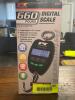 DESCRIPTION: 660 POUND DIGITAL SCALE BRAND / MODEL: PT THIS LOT IS: ONE MONEY QTY: 1 - 4