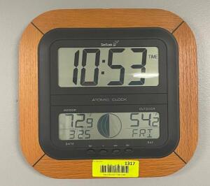 DESCRIPTION: ATOMIC WALL CLOCK THIS LOT IS: ONE MONEY QTY: 1