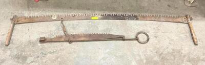 DESCRIPTION: TWO MAN CROSSCUT SAW QTY: 1