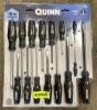 DESCRIPTION: 15-PIECE PREMIUM SCREWDRIVER SET (NEW) BRAND/MODEL: QUINN 64549 QTY: 1 - 2