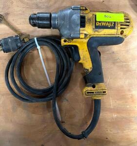 DESCRIPTION: DEWALT 1/2" HEAVY DUTY DRILL BRAND/MODEL: DEWALT QTY: 1