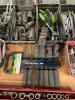 DESCRIPTION: CONTENTS OF SHELF (ASSORTED SOCKETS AND HAND TOOLS AS SHOWN) QTY: 1 - 5