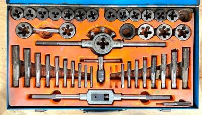 DESCRIPTION: 40-PIECE TAP AND DIE SET BRAND/MODEL: CONTINENTAL INTERNATIONAL QTY: 1