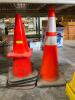 DESCRIPTION: ASSORTED CONSTRUCTION CAUTION CONES QTY: 1 - 2