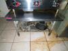 36" X 30" STAINLESS EQUIPMENT STAND W/ 1" SURROUND SPLASH - 2