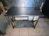 48" X 24" STAINLESS TABLE W/ MOUNTED CAN OPENER