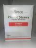 (6) BOXES OF SYSCO PLASTIC STRAWS