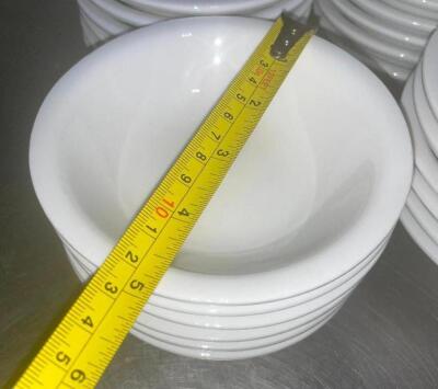 (36) BRIGHT WHITE 5" FRUIT DISHES